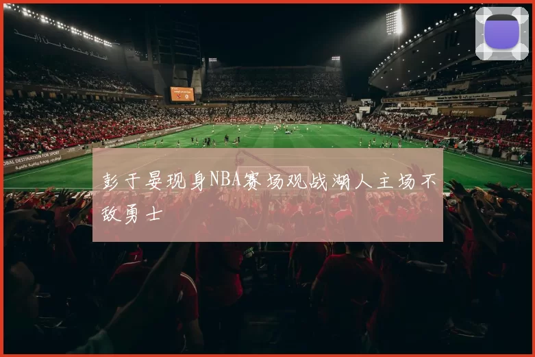 彭于晏现身NBA赛场观战湖人主场不敌勇士