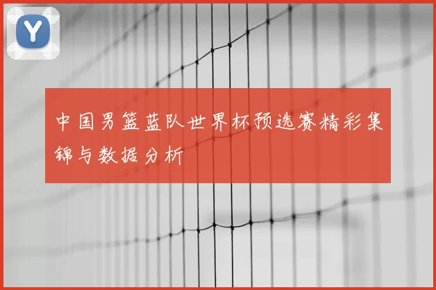 中国男篮蓝队世界杯预选赛精彩集锦与数据分析