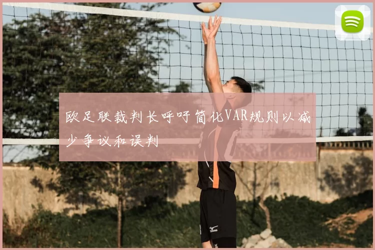 欧足联裁判长呼吁简化VAR规则以减少争议和误判